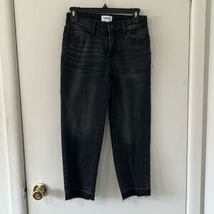 Sonoma Black Skinny Jeans with Faded Texture
